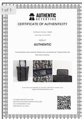 Christian Dior Diorissimo Trotter Black Canvas Tote Bag